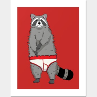 Underwear Raccoon Posters and Art